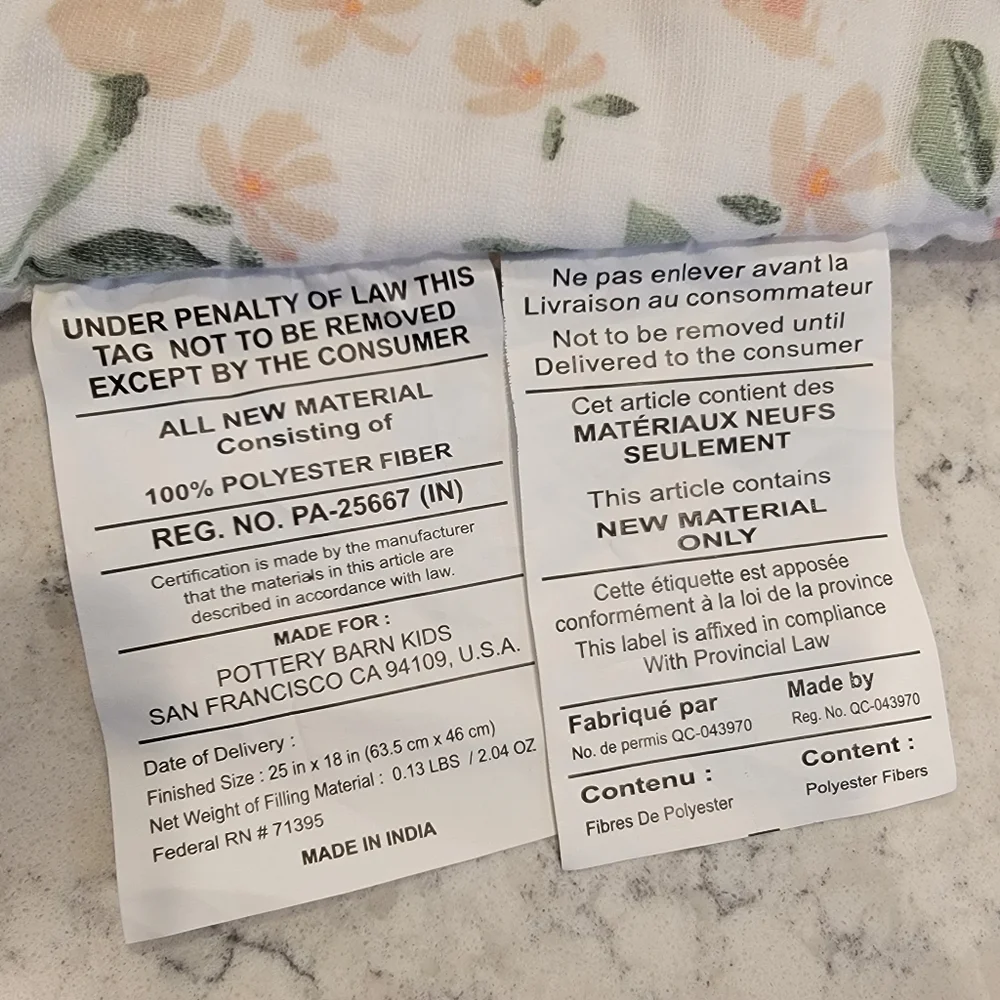 Pottery Barn Kids Meredith Muslin Wearable Blanket NEW! Blush